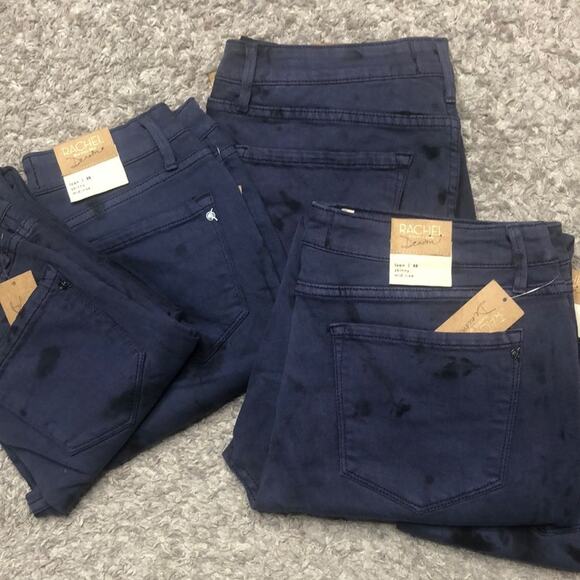 NWT Rachel Roy Denim blue splatter tie dye jeans size 30 - Picture 5 of 5